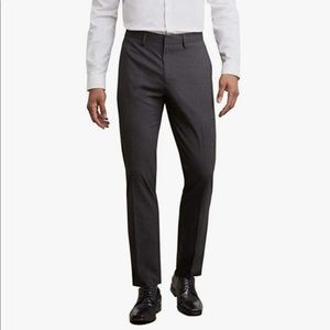 Kenneth Cole Reaction Slim Fit Glen Plaid Black